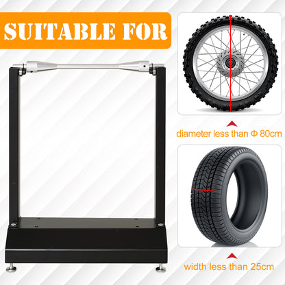 DURHAND Motorcycle Bicycle Wheel Lifting Balance Stand, Motorbike Portable Stand, Rotating Adjustment Wheel 