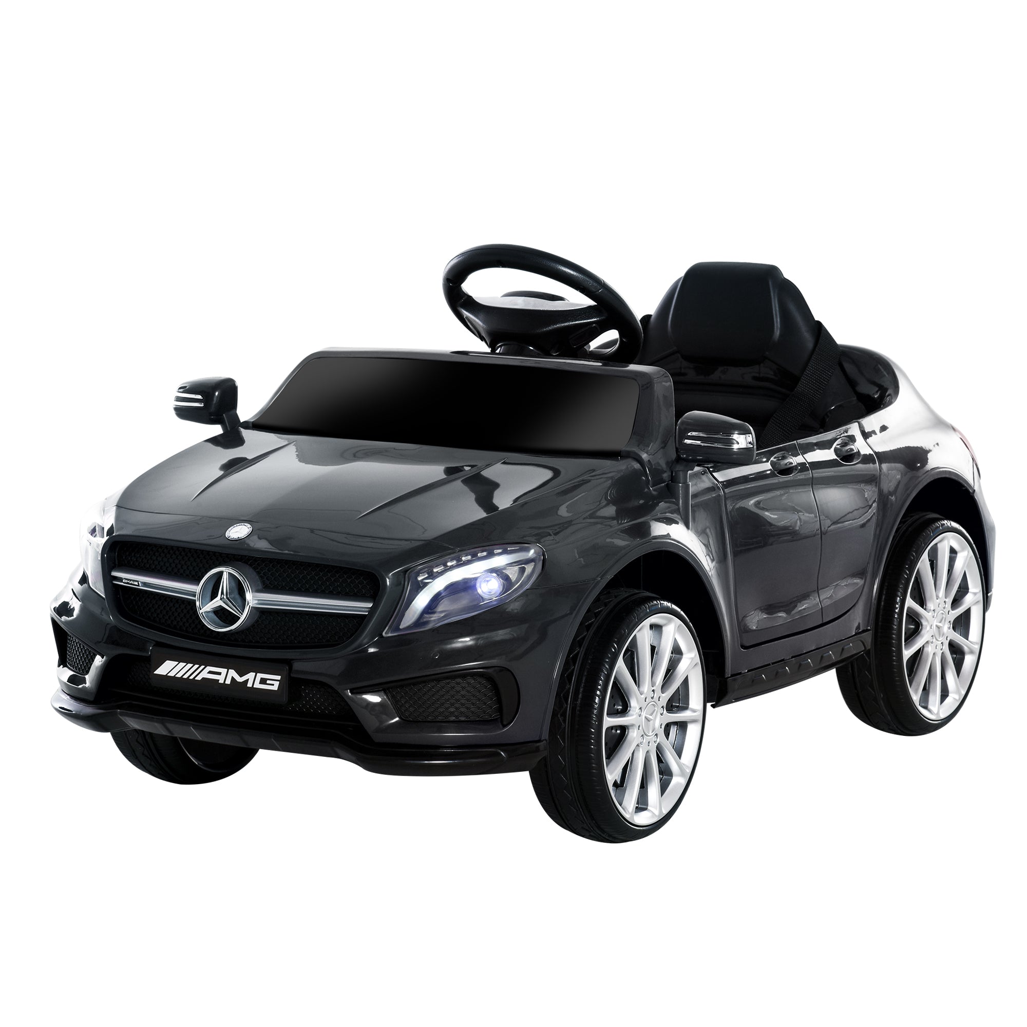 HOMCOM Mercedes Benz GLA Licensed 6V Kids Electric Ride On Car Toy with Remote Control Music Headlight for 3 Years Old Black 