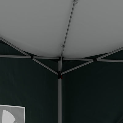 Outsunny 3 x 3m Pop Up Gazebo, Wedding Party Canopy Tent Marquee with Carry Bag and Windows, Green 