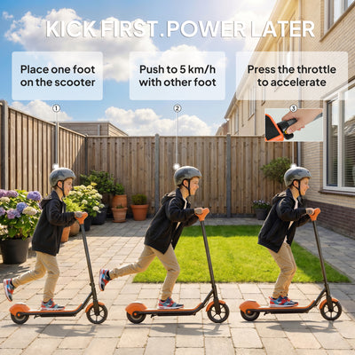 SPORTNOW Electric Scooter for Kids, with LED Display, Green 