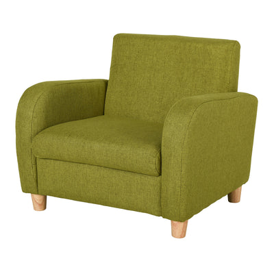 HOMCOM Children Armchair Mini Sofa Wood Frame Anti-Slip Legs High Back 