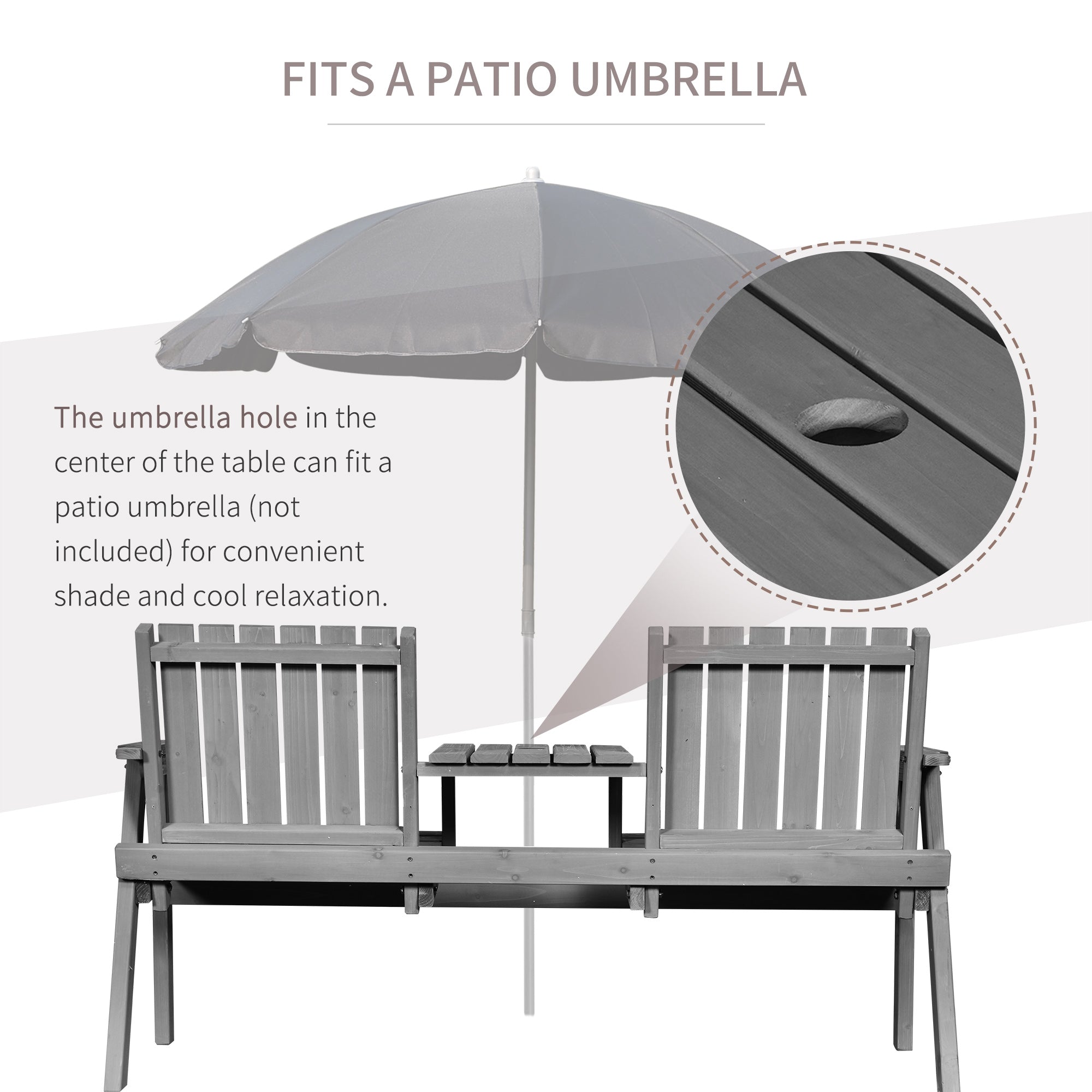 Outsunny 2-Seater Garden Bench Antique Loveseat for Yard, Lawn, Porch, Patio, Steel, Grey 