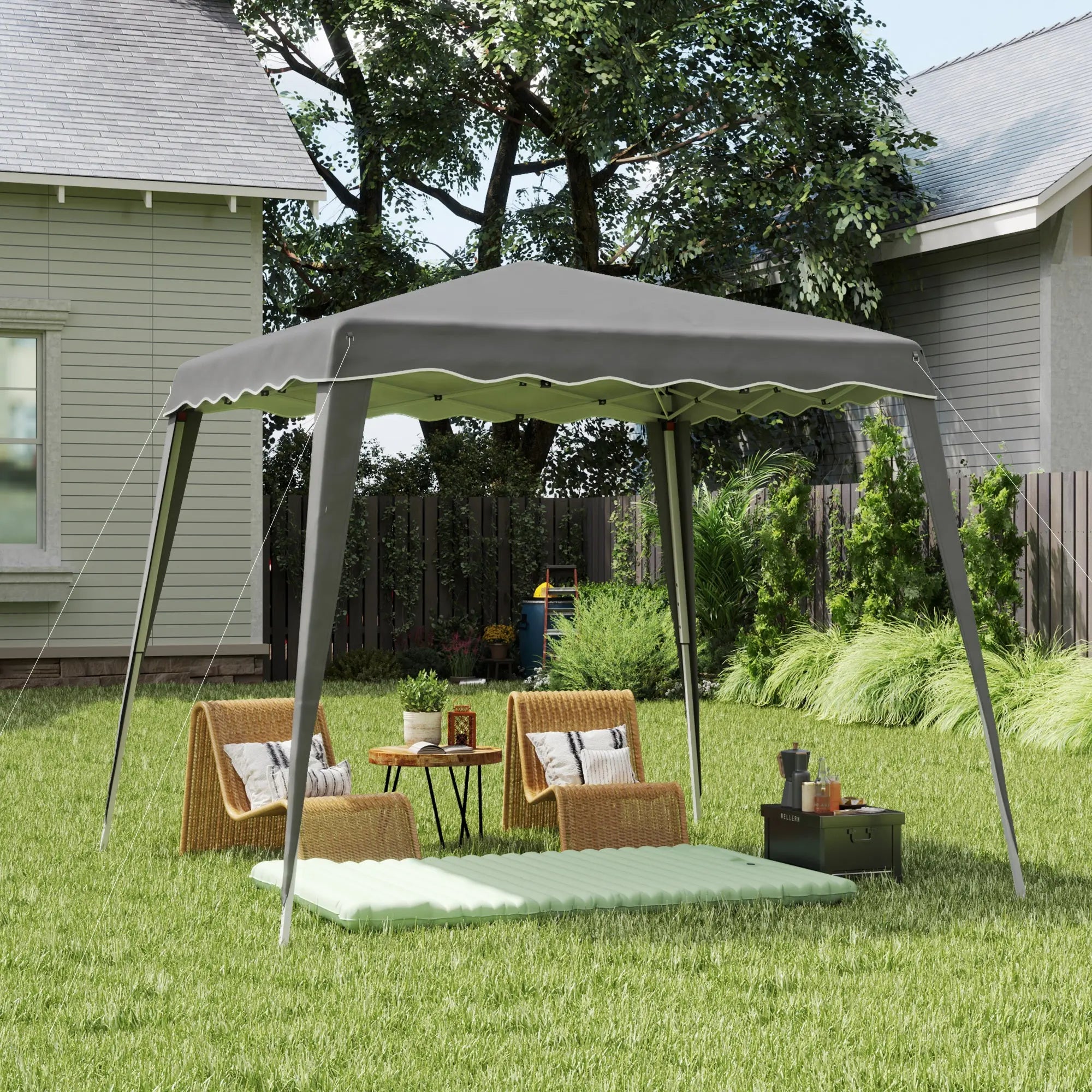 Outsunny 2.5 x 2.5M Pop up Garden Tent - Grey 