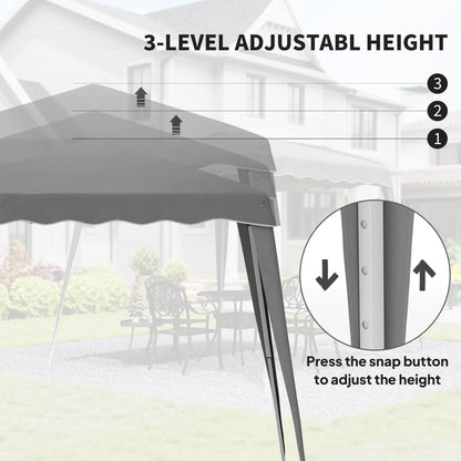 Outsunny 2.5 x 2.5M Pop up Garden Tent - Grey 