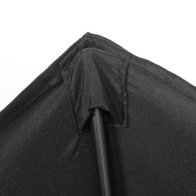Outsunny 2m Garden Parasol Umbrella, Outdoor Sun Shade with 6 Sturdy Ribs for Balcony, Bench, Garden, Black 