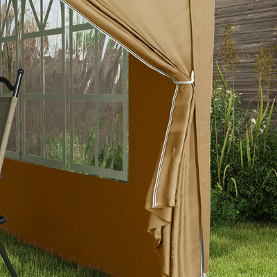 Outsunny 3 x 3(m) Pop Up Gazebo - Khaki 