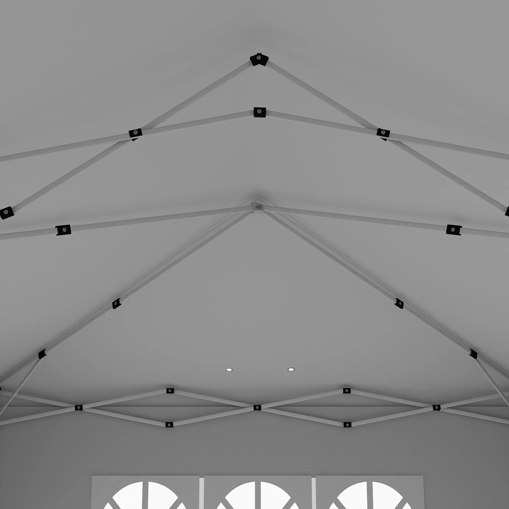 Outsunny 3 x 6 m Garden Pop Up Gazebo, Wedding Party Tent Marquee, Water Resistant Awning Canopy with Sidewalls, Windows, Carry Bag, White 