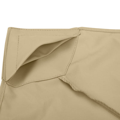 Outsunny 3(m) Gazebo Top Cover Double Tier Canopy Replacement Pavilion Roof Deep Beige 
