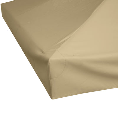 Outsunny 3(m) Gazebo Top Cover Double Tier Canopy Replacement Pavilion Roof Deep Beige 