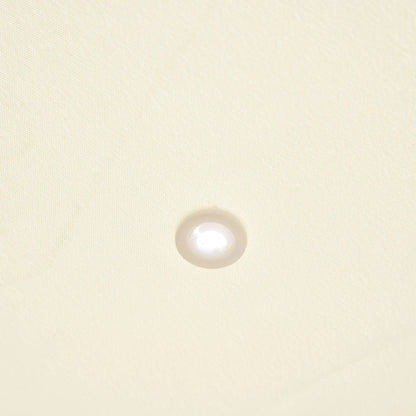 Outsunny 4 x 3 Meters Canopy Metal Wall Gazebo Awning Garden Marquee Shelter Door Porch - Cream 