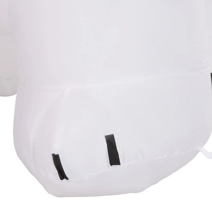 Outsunny 6.6ft Inflatable Santa Riding Polar Bear Decoration 