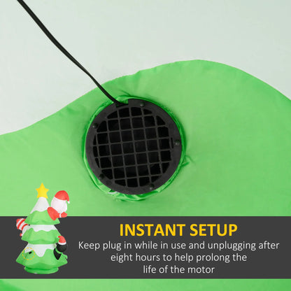 Outsunny 8ft Inflatable Xmas Tree and Friends Decoration 