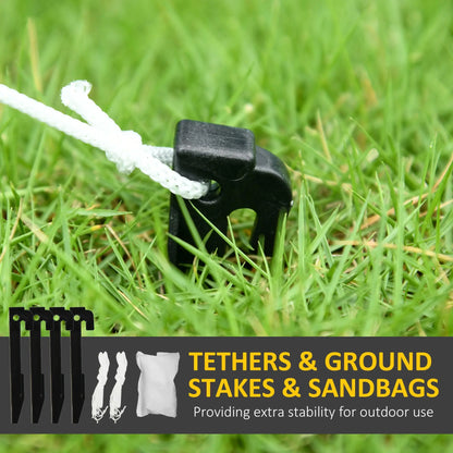 Outsunny 8ft Inflatable Xmas Tree and Friends Decoration 