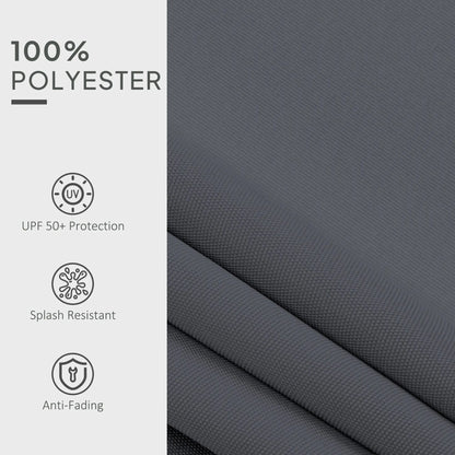 Outsunny Awning Replacement Canopy, Water Resistant UPF 50+ Sun Shade Cover for 3 x 2.5 m Garden Awning (Fabric Only), Grey 