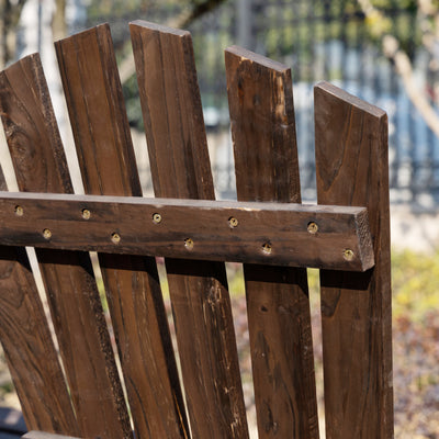 Outsunny Fir Logs Love Seats with Wheel-Shaped Armrests, Large Load-Bearing Chair, Natural Wood Grain 