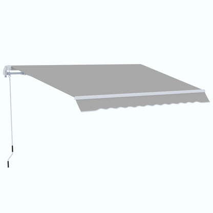 Outsunny Garden Patio Manual Awning Canopy Sun Shade Shelter Retractable 4 Size 5 Colour 