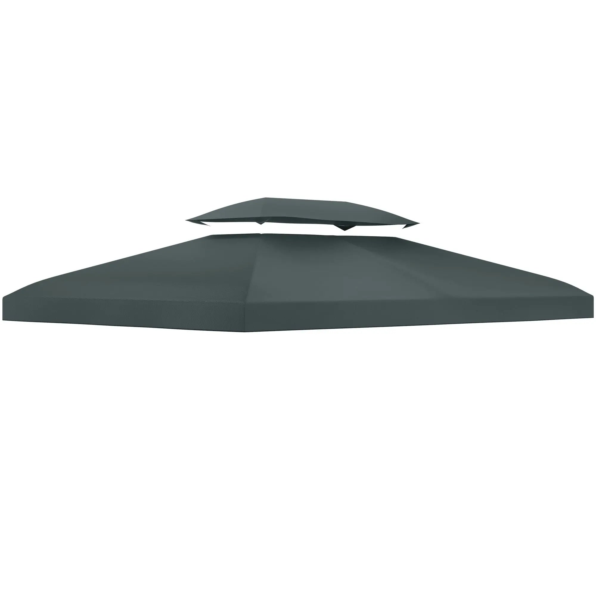 Outsunny Gazebo Roof Replacement, for 3 x 4m Frames - Grey 