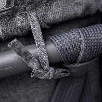 Outsunny Hanging Egg Chair Swing Hammock Chair with Stand, Cushion and Retractable Canopy, for Indoor and Outdoor, Grey 