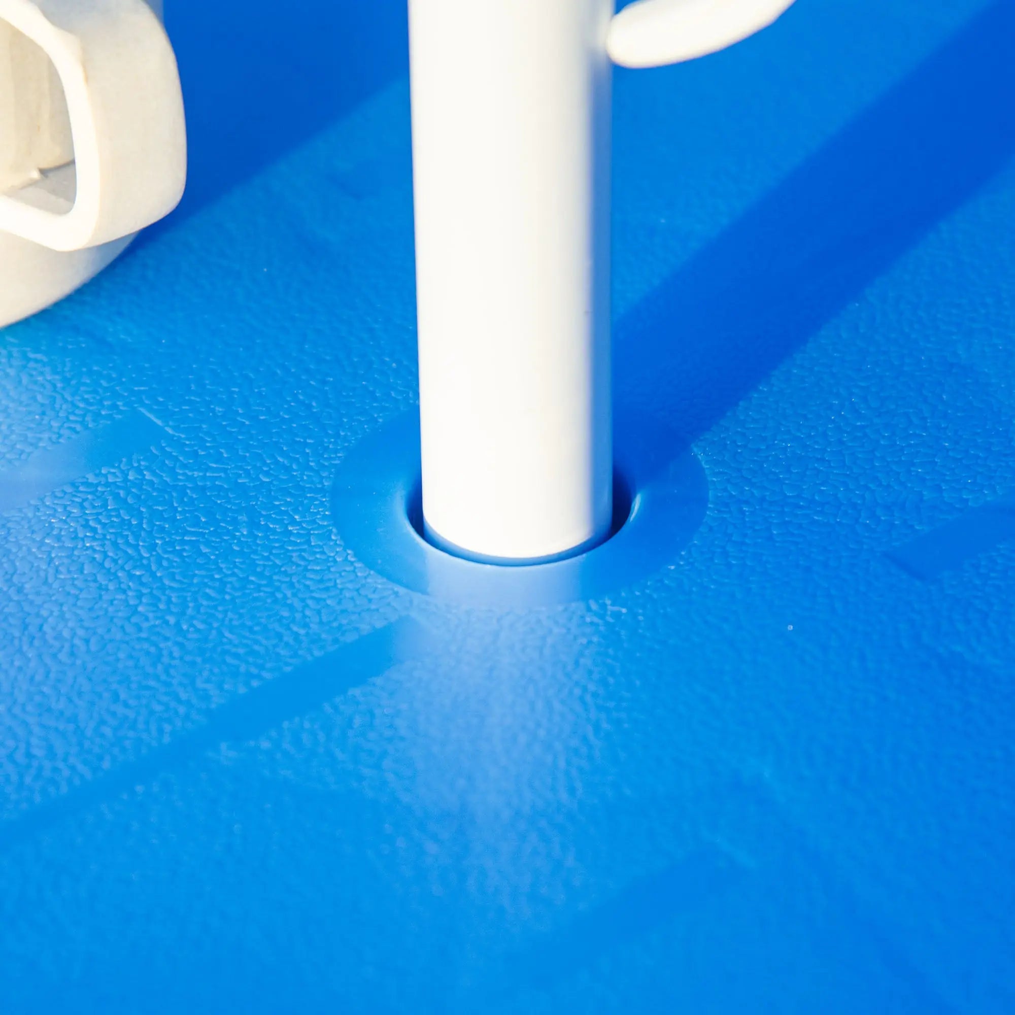 Outsunny Kids Outdoor Bistro Table and Chair Set, Folding Garden Furniture w/ Shark Design, Removable, Adjustable Sun Umbrella, Ages 3-6 Years - Blue 