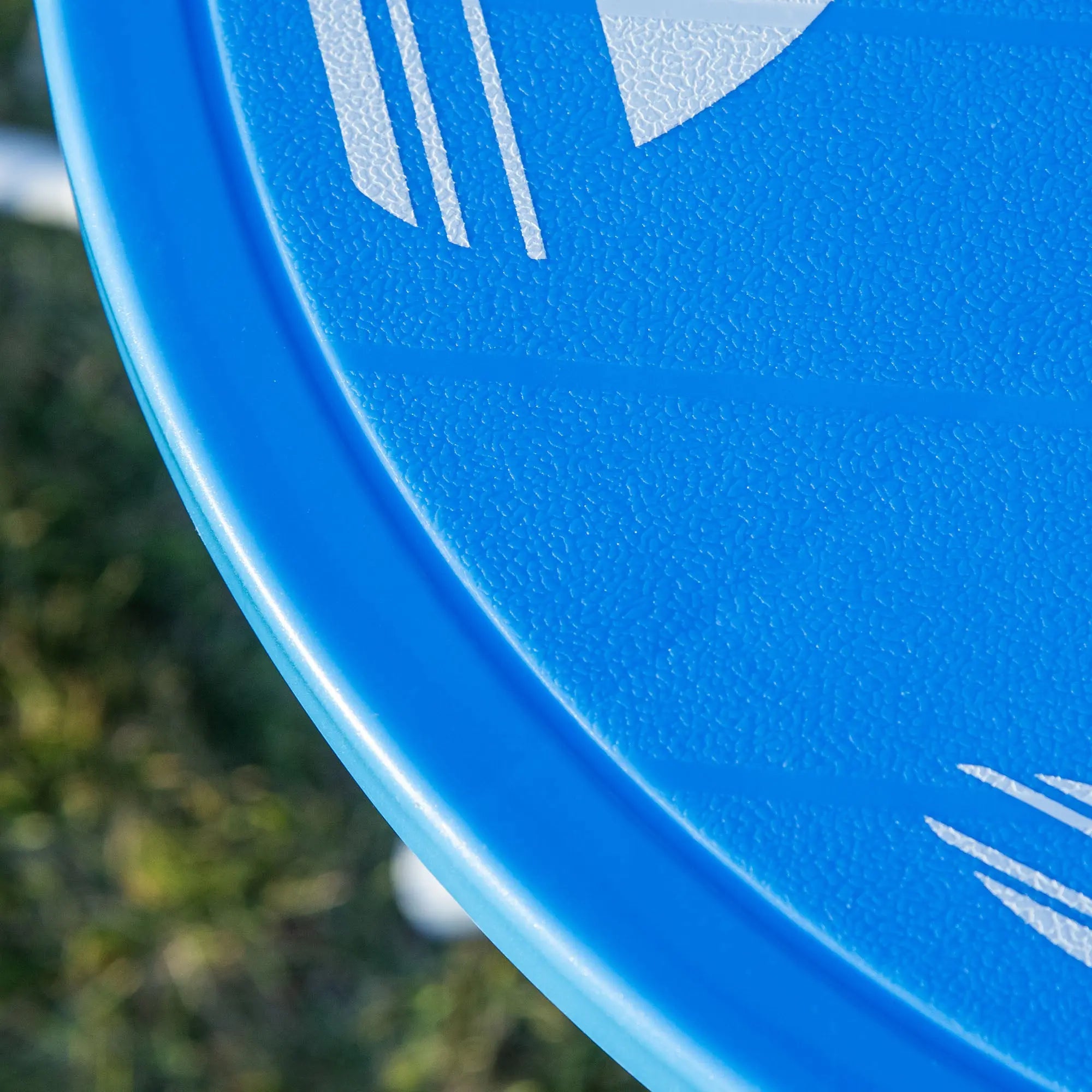 Outsunny Kids Outdoor Bistro Table and Chair Set, Folding Garden Furniture w/ Shark Design, Removable, Adjustable Sun Umbrella, Ages 3-6 Years - Blue 