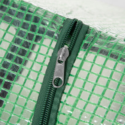 Outsunny Mini Greenhouse, Small Plant Grow House for Outdoor with Durable PE Cover, Observation Windows, 120 x 60 x 60 cm, Green 