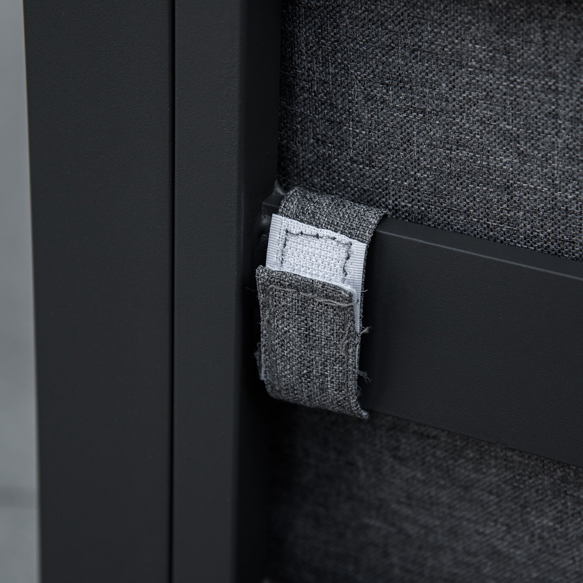 Outsunny Nine-Piece Aluminium Garden Set, with Glass-Top Table - Grey 