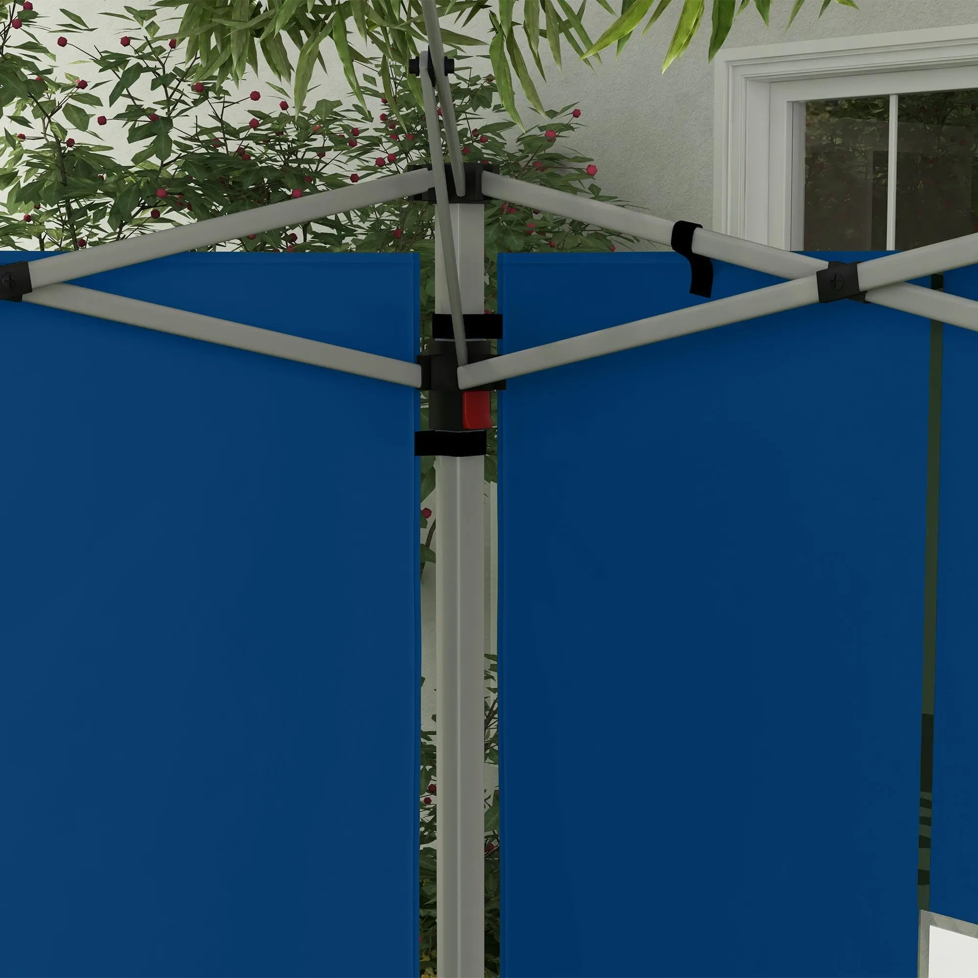 Outsunny Set of 2 Gazebo Side Panels - Blue 