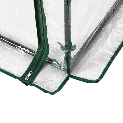 Outsunny Tomato Greenhouse with Roll-up Door, Mini Greenhouse with PVC Cover, Outdoor Grow House Small Green House for Yard, Balcony, Garden, 100 x 50 x 150cm, Transparent 