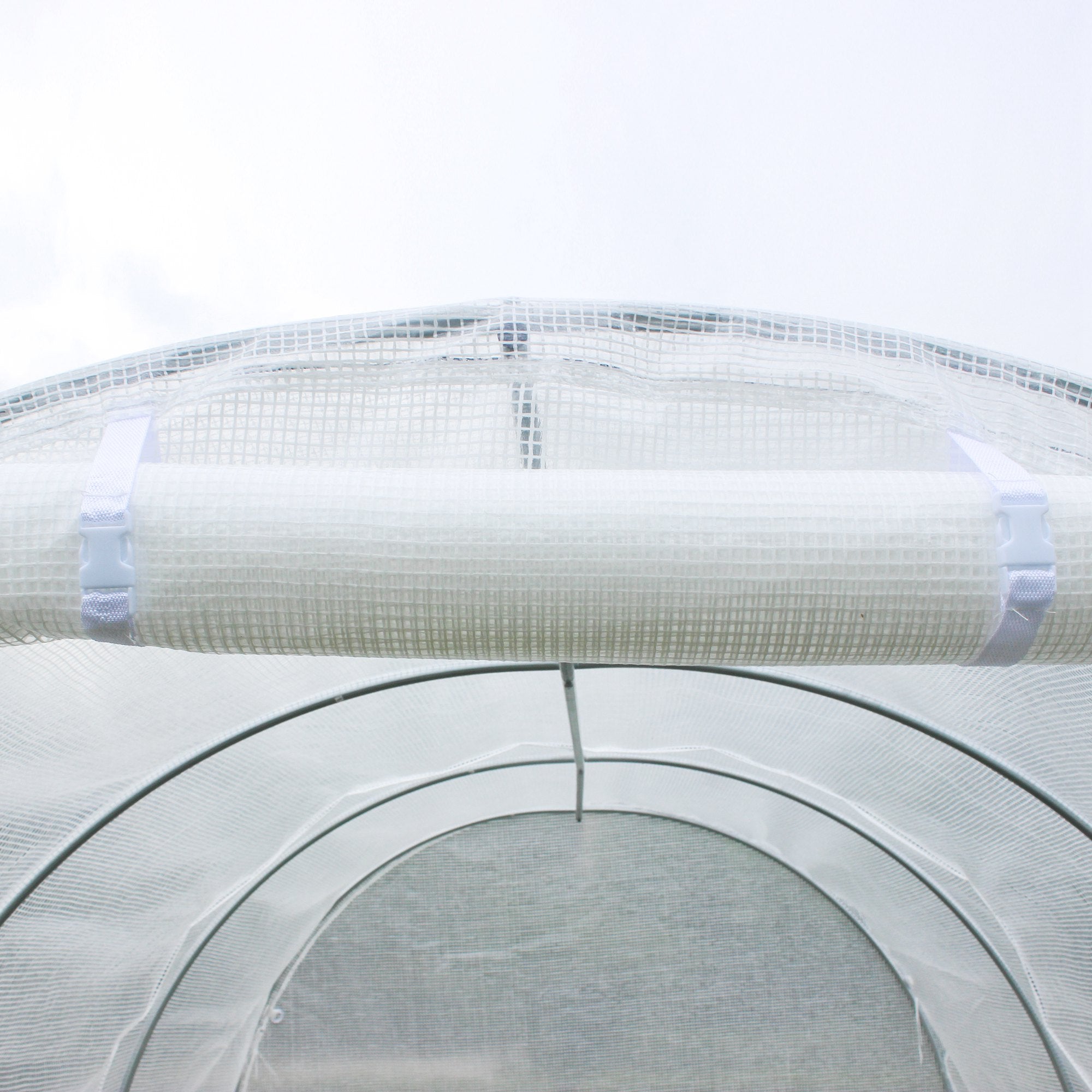 Outsunny Walk In Greenhouse Cover Replacement Plant Growhouse PE Cover 4.5x3x2m White 