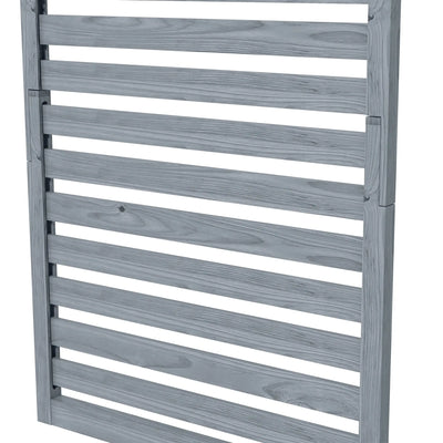 Outsunny Wall Mounted Plant Stands Set of 2, Fir Wood Flower Stand with Shelves and Slatted Trellis for Patio, Balcony, Porch 