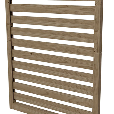 Outsunny Wall Mounted Plant Stands Set of 2, Fir Wood Flower Stand with Shelves and Slatted Trellis for Patio, Balcony, Porch 