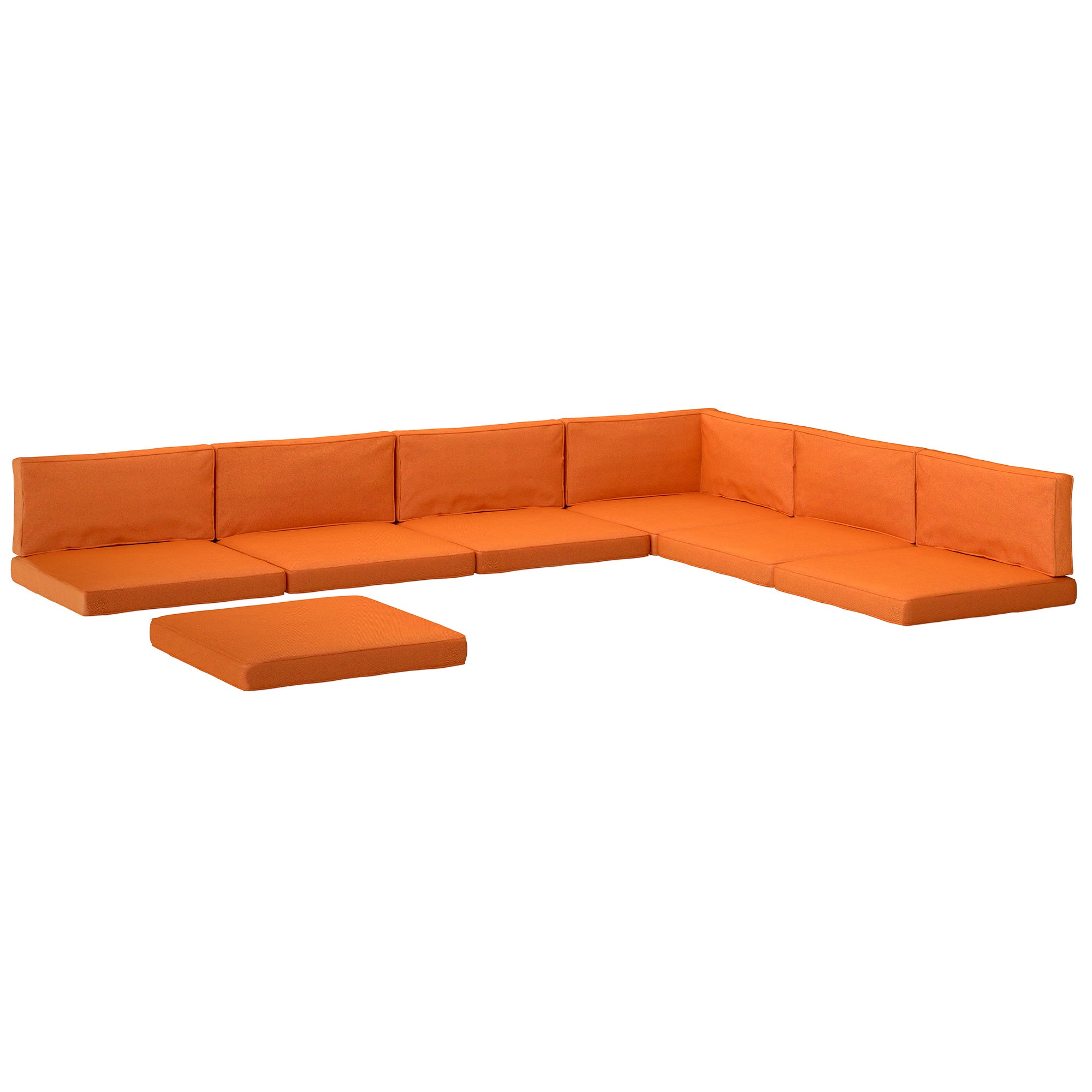 Outsunny 14-piece Dining Set Cushions - Orange 