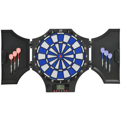 SPORTNOW Electronic Dartboard Set, with 31 Games, for Eight Players 