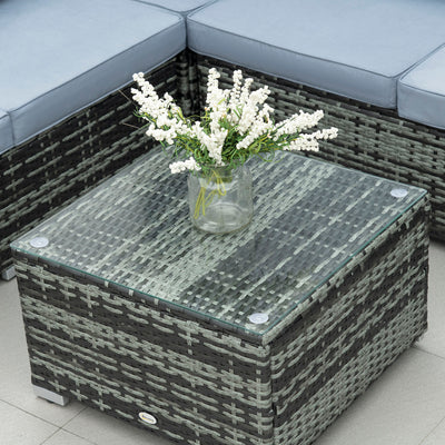 Outsunny Four-Piece Rattan Sofa Set - Grey 