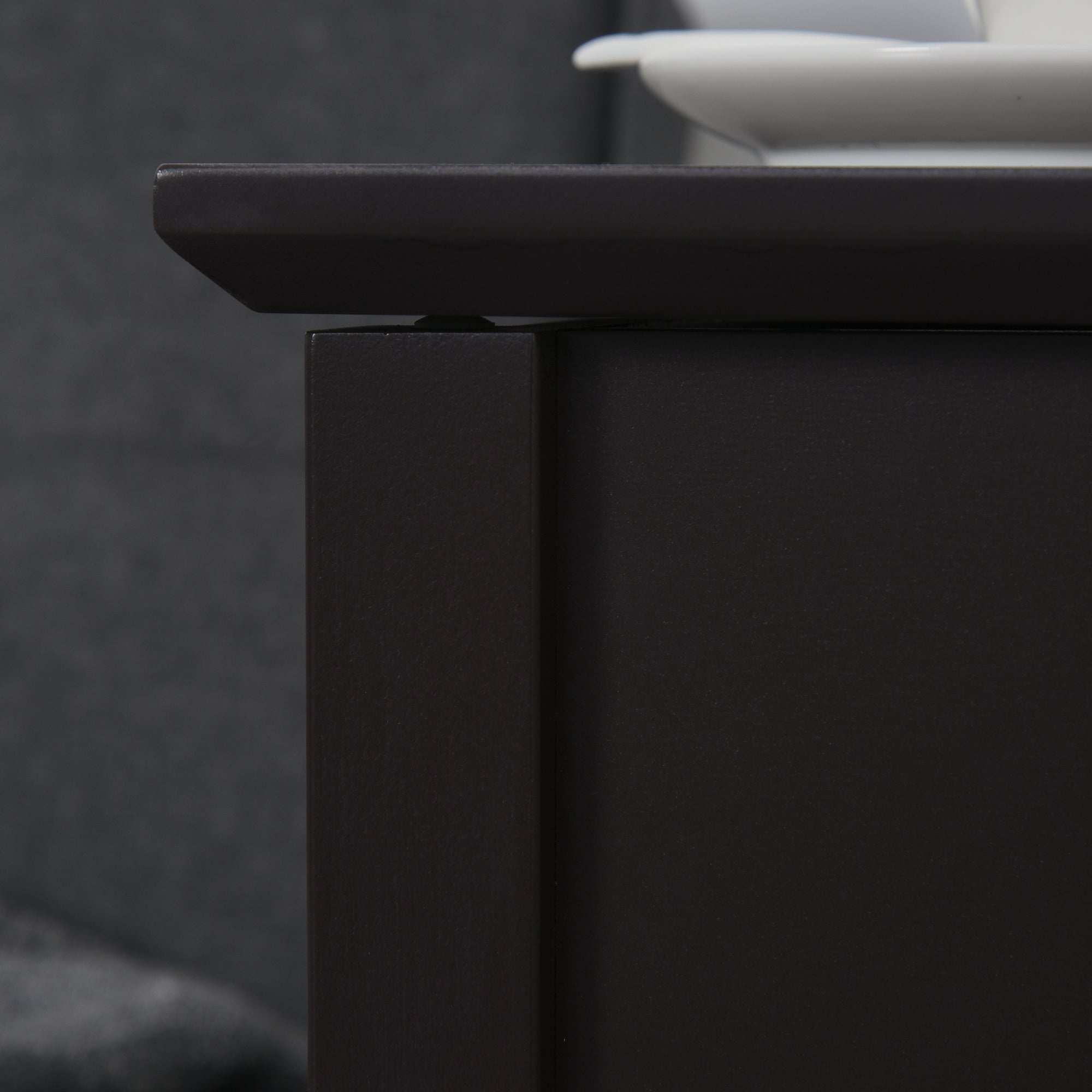 HOMCOM End Table, Narrow Side Table with Flip Top , Shelf, Dark Coffee 