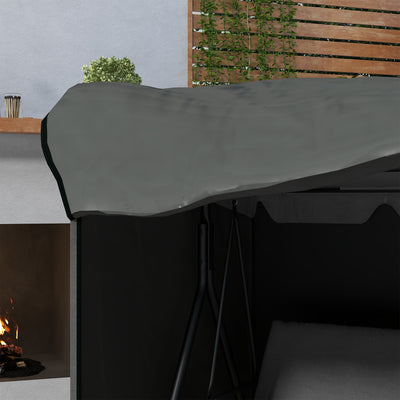Outsunny 152 x 177cm Three-Seater Swing Chair Protective Cover Grey 