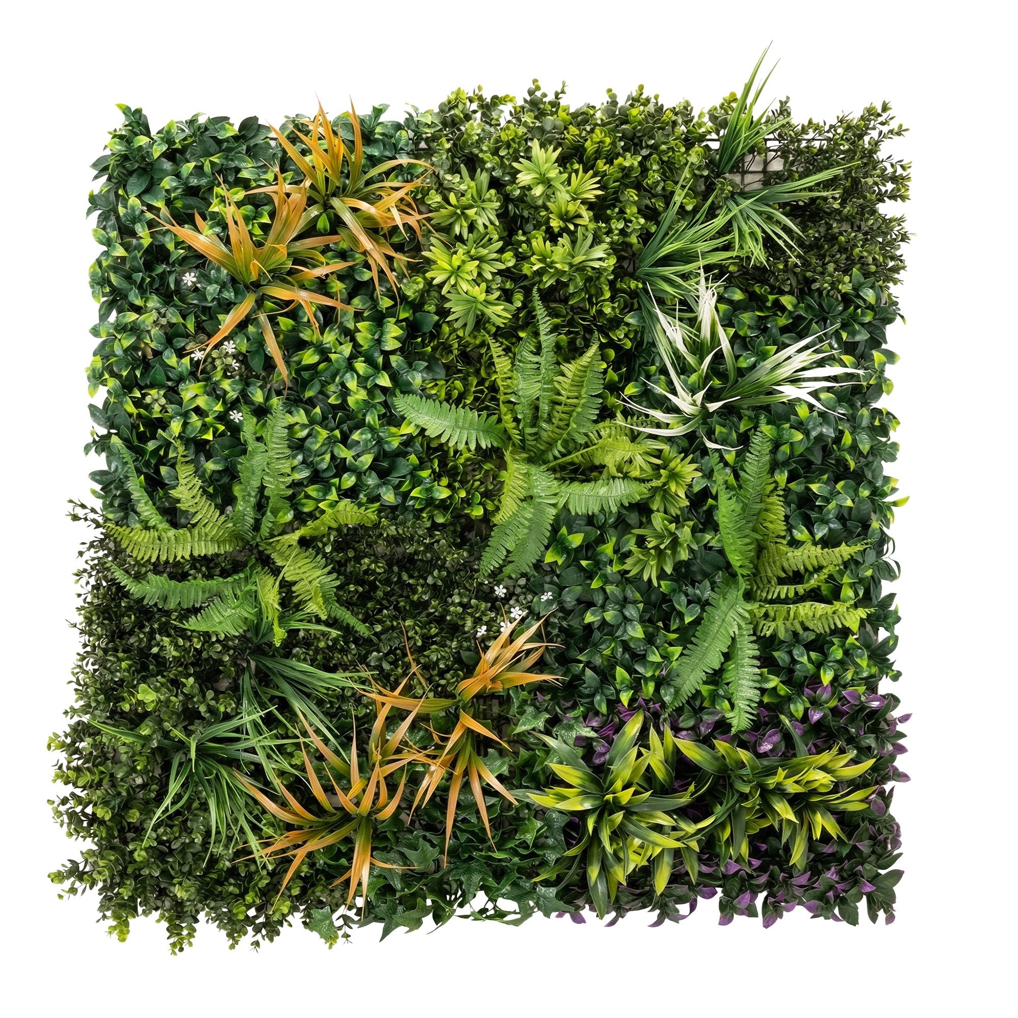 Outsunny Grass Wall Panels, 100 x 100 cm Artificial Grass Wall Decor with Tie Connectors, Greenery Backdrop Panels, Green 