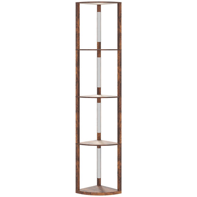 HOMCOM Three-Tier Corner Floor Lamp 