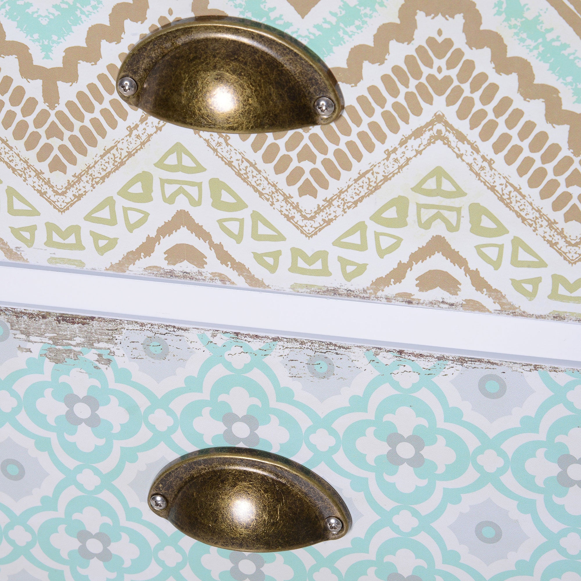 HOMCOM Chest of 5 Drawers Bedside Cabinet Side Storage Chest Entryway Living Room Bedroom Furniture Organizer Unit 