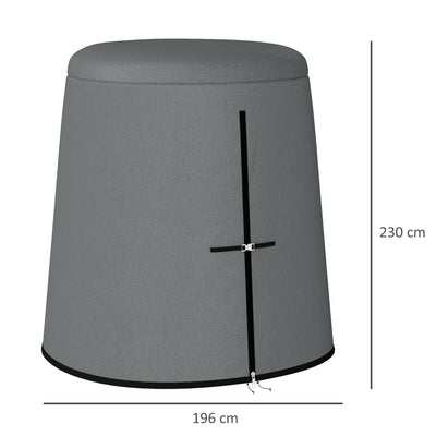 Outsunny 196 x 230 cm Hanging Egg Chair Protective Cover - Grey 