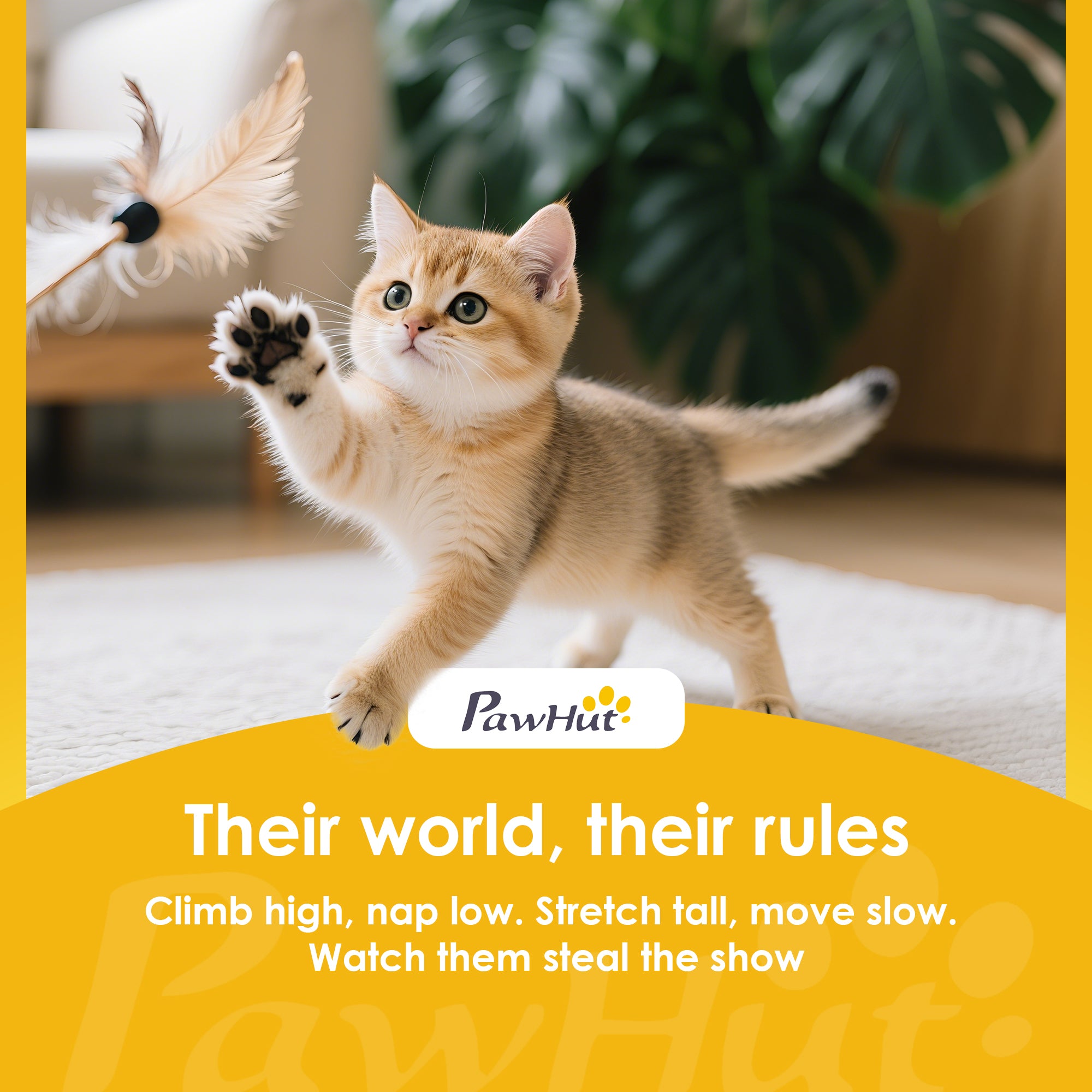PawHut Multi-Level Cat Tower, 134cm Cat Tree with Condo and Sisal Scratching Posts for Indoor Kittens, Grey 