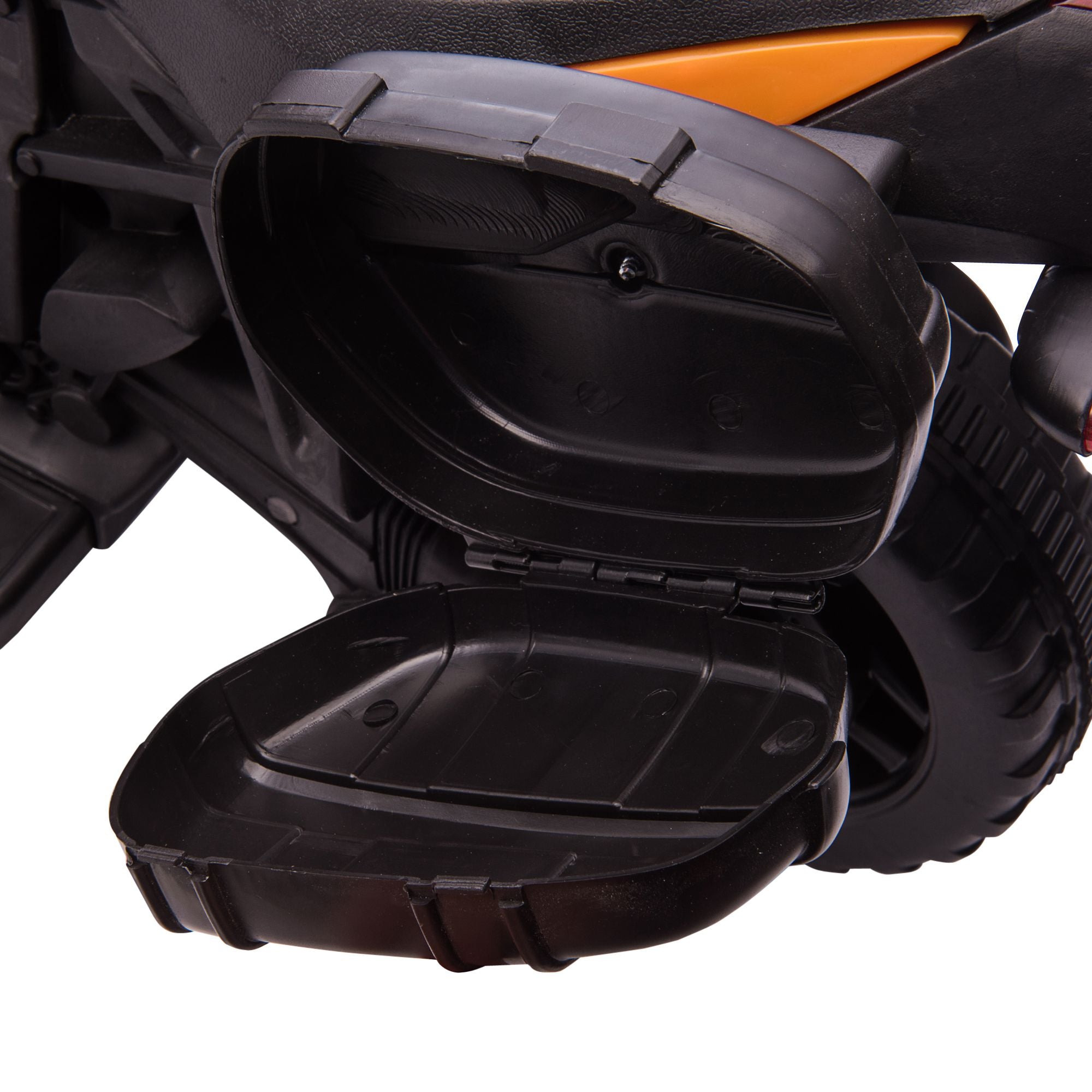 HOMCOM Kids Electric Motorbike 6V Ride on Motorcycle Vehicle w/ Lights Horn Sounds for 1.5-4 Years Old Orange 
