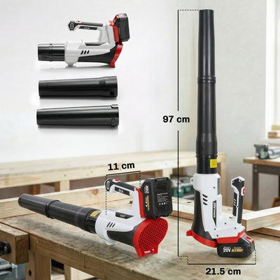 Outsunny Leaf Blower Cordless with 4000mAh Battery & Charger, 18V Lightweight Handheld Garden Blower with 6 Speed Levels 
