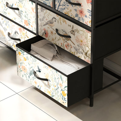HOMCOM 7-Drawer Chest of Drawers - White 