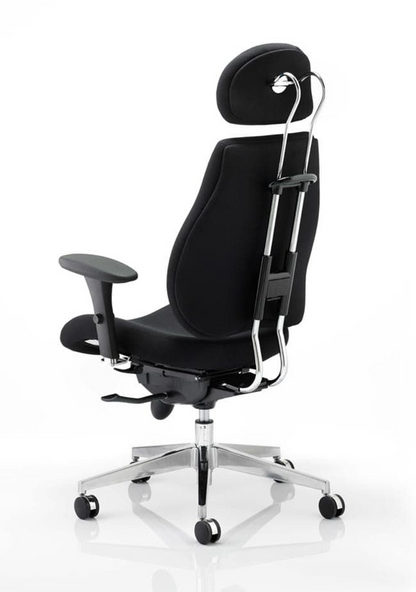 Chiro Plus High Back Ergonomic Posture Chair Black with Arms