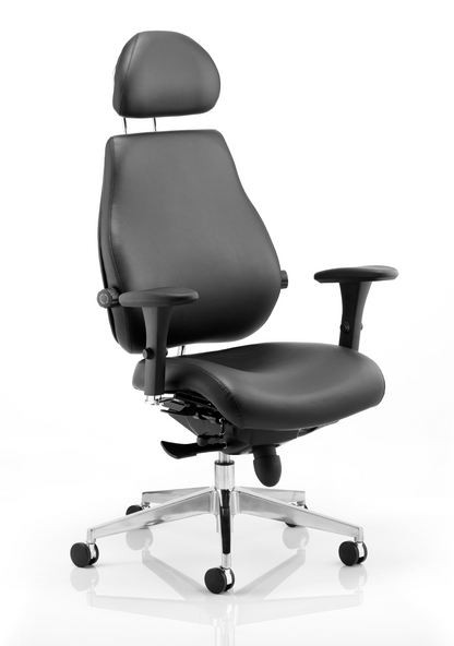 Chiro Plus Ultimate High Back Ergonomic Posture Chair with Arms and Headrest