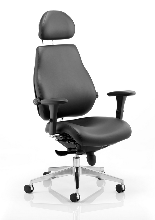 Chiro Plus Ultimate High Back Ergonomic Posture Chair with Arms and Headrest