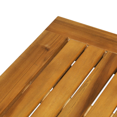 Outsunny 45 x 90cm Acacia Wood Two-Tier Garden Table 