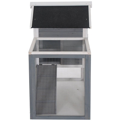 PawHut 2 Tier Wooden Guinea Pigs Hutches Guinea Pig Cage Rabbit Cage Pull Out Tray W/ Ramp 122 x 62.6 x 92 cm 