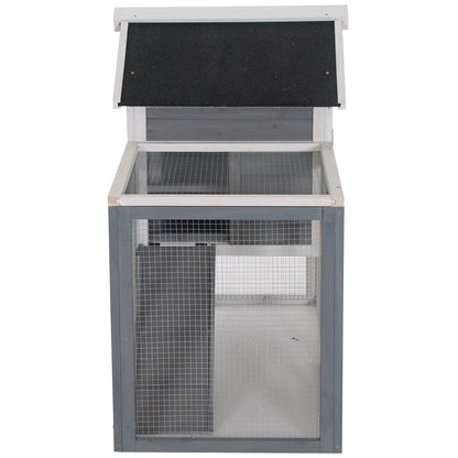 PawHut 2 Tier Wooden Guinea Pigs Hutches Guinea Pig Cage Rabbit Cage Pull Out Tray W/ Ramp 122 x 62.6 x 92 cm 
